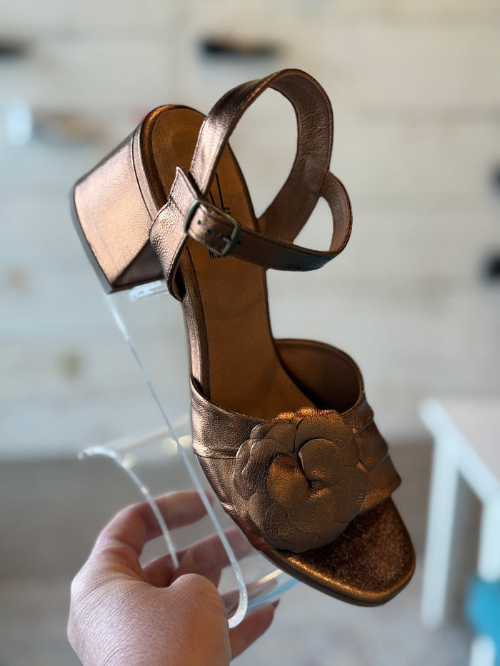 Miz Mooz BRYNN Heeled Sandal in Bronze