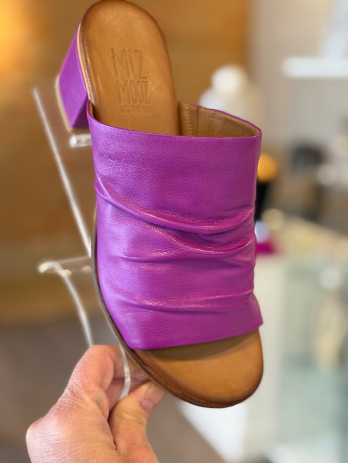 Miz Mooz REMEY Heeled Slide in Orchid
