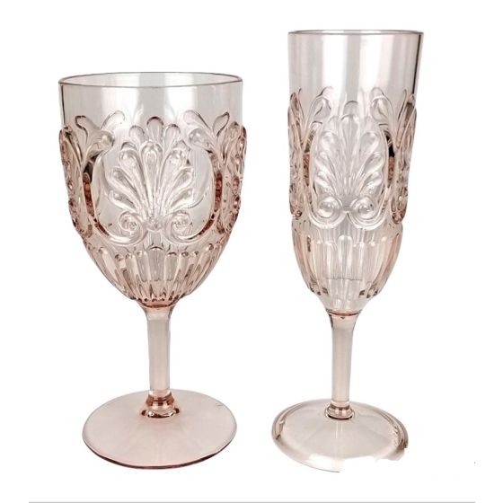 ACRYLIC CHAMPAGNE FLUTE in Blush part of the Flair Gifts & Home