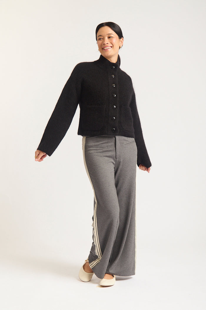 Amelia Bomber Jacket In Black