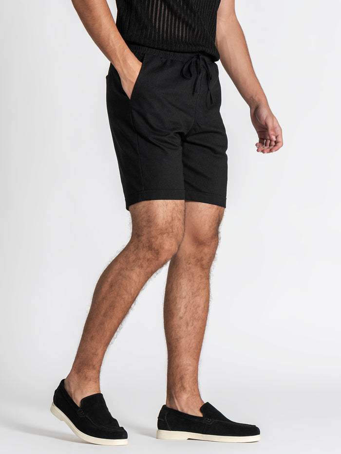 shorts / Black GG Linen Shorts