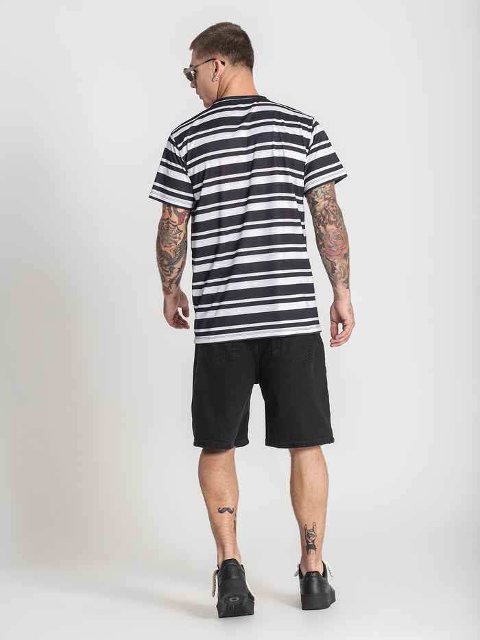 t-shirts / Black K Striped Tee