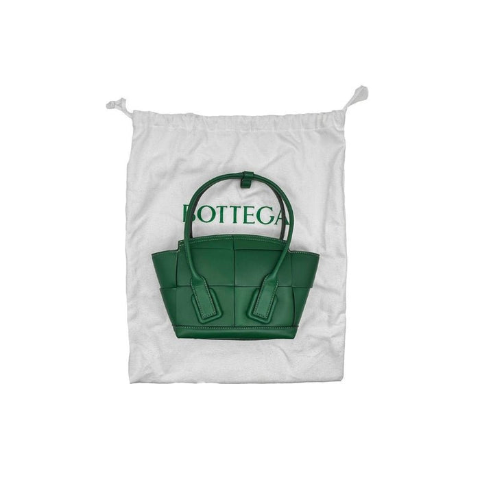 Bottega Veneta Arco Green Leather Handbag - SHENGLI ROAD MARKET