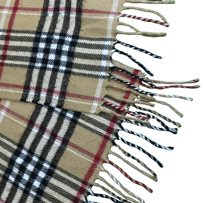 Burberry klasická béžová kostkovaná šála