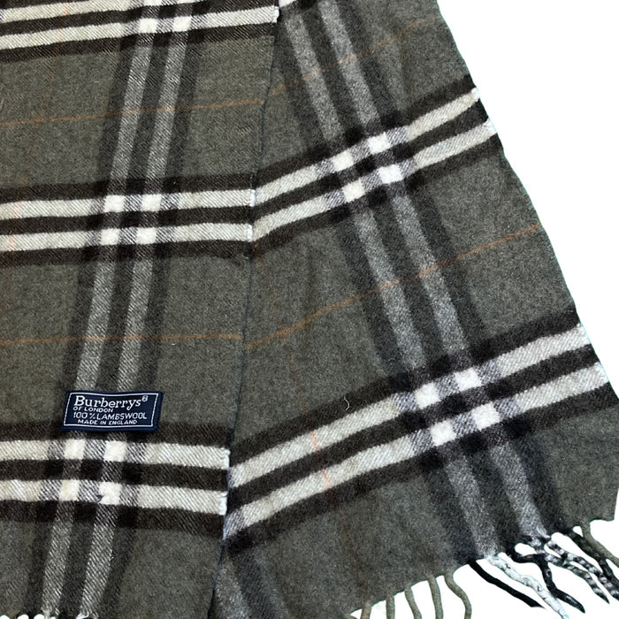 Burberry šedá kostkovaná šála