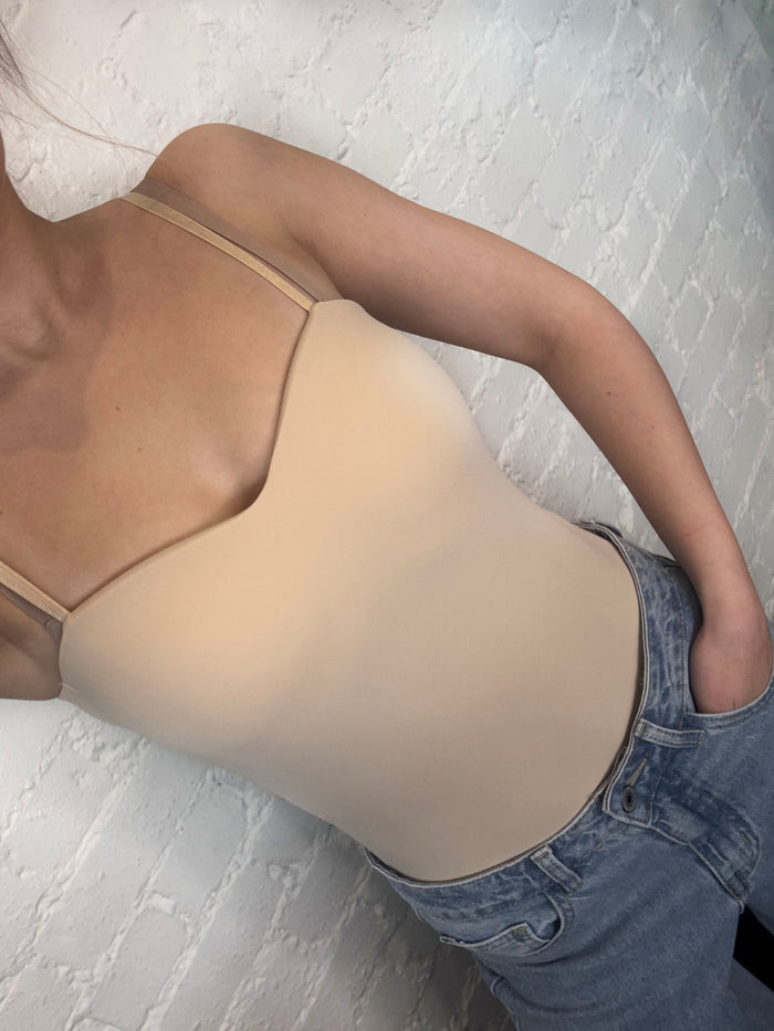 BUSTIER BODYSUIT NUDE