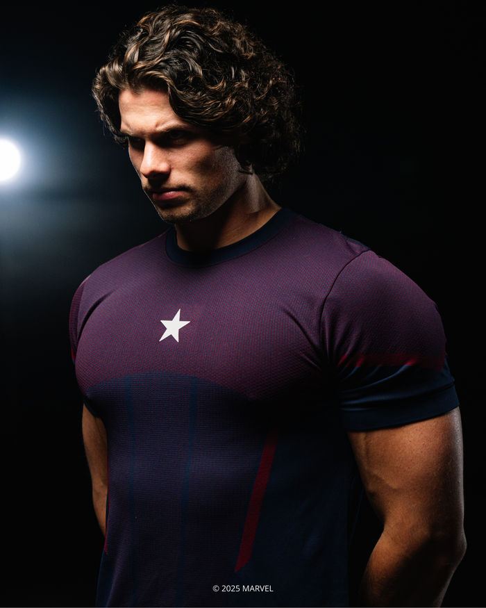 Captain America Super Suit™ Compression Short Sleeve