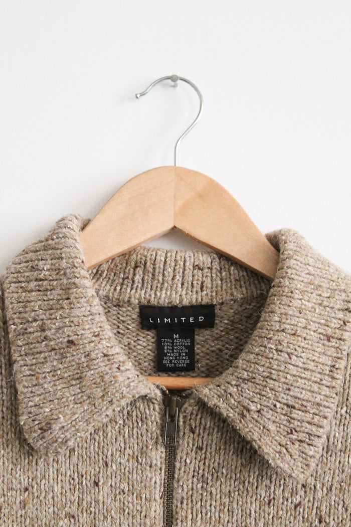 cobblestone cropped cardigan