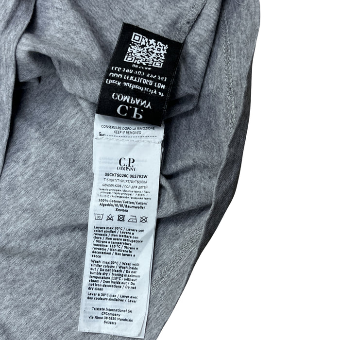 C.P. Company Logo Patch Tee (Grey Melange)