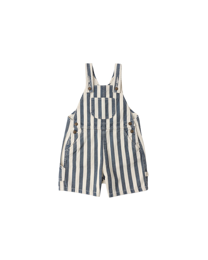 Denim Shortall || Navy Stripe