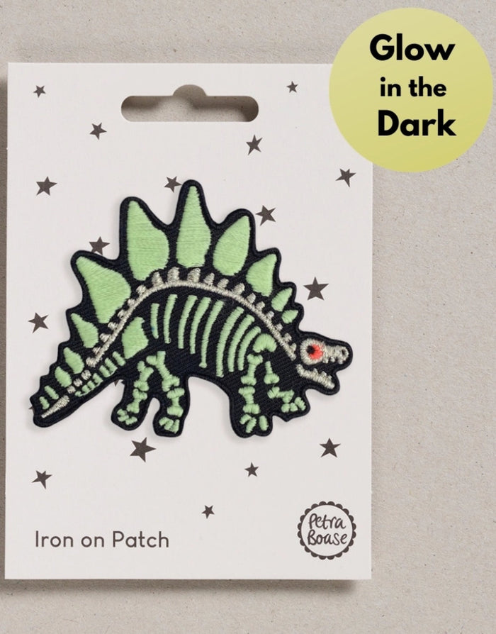Dinosaur Skeleton Iron on Patch, Petra Boase