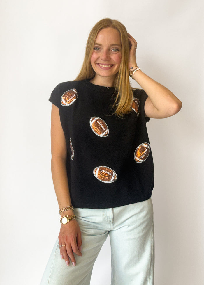 End Zone Sequin Top