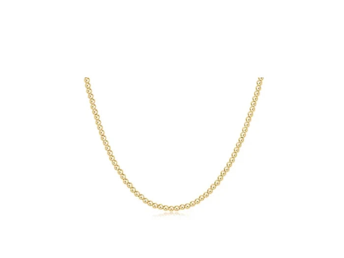 enewton |choker beaded - classic gold 2.5mm