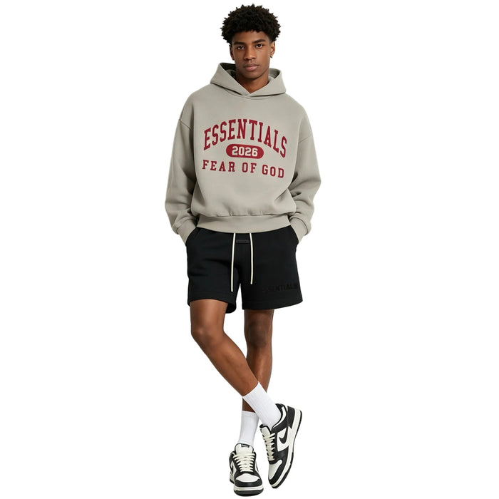 Fear of God Essentials Black Collection Sweatshort Jet Black - AFewVibe