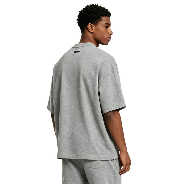 Fear of God Essentials Jersey Crewneck Tee Dark Heather - Afewvibe
