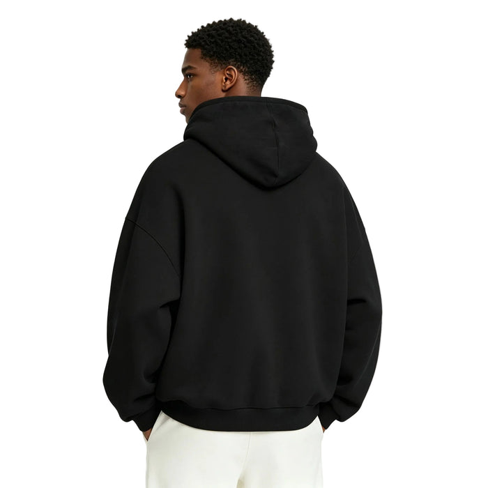 Fear of God Essentials Nylon Fleece Hoodie Jet Black Jet Black - AFewVibe