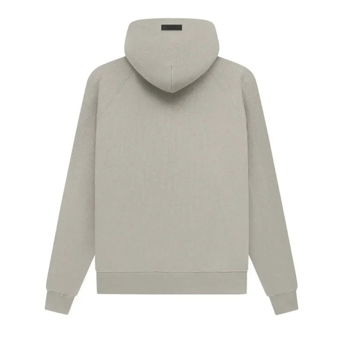 Fear Of God Essentials Waffle Raglan Hoodie Seal - Afewvibe