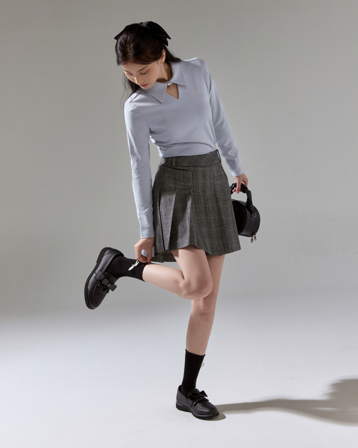 Frill Ribbon Golf Shoes (Black)