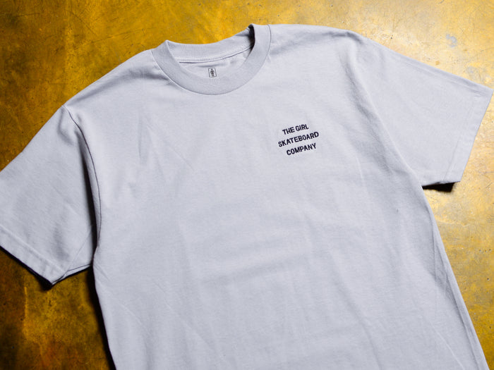Girl Sans Embroidered T-Shirt - Silver