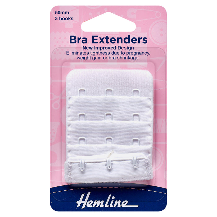 Hemline Bra Back Extenders: 50mm - Bra Extender