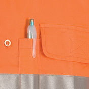 Hi Vis Cool-breeze Cotton Shirt With 3m 8906 R/Tape - Long Sleeve 3987