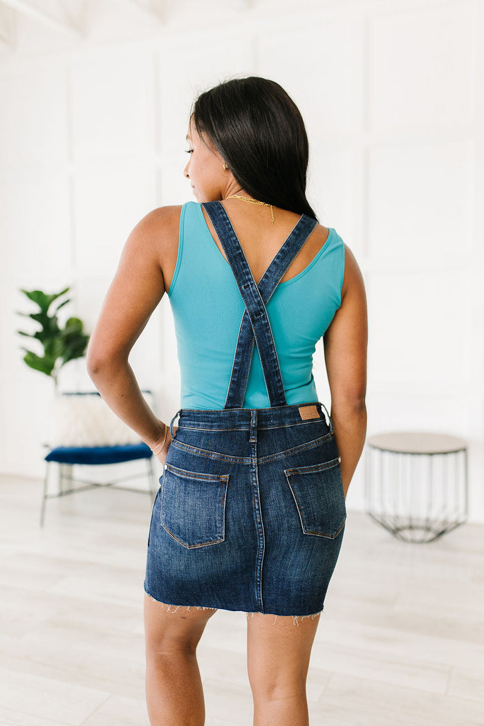 Judy Blue High Waist Denim Overall Dress