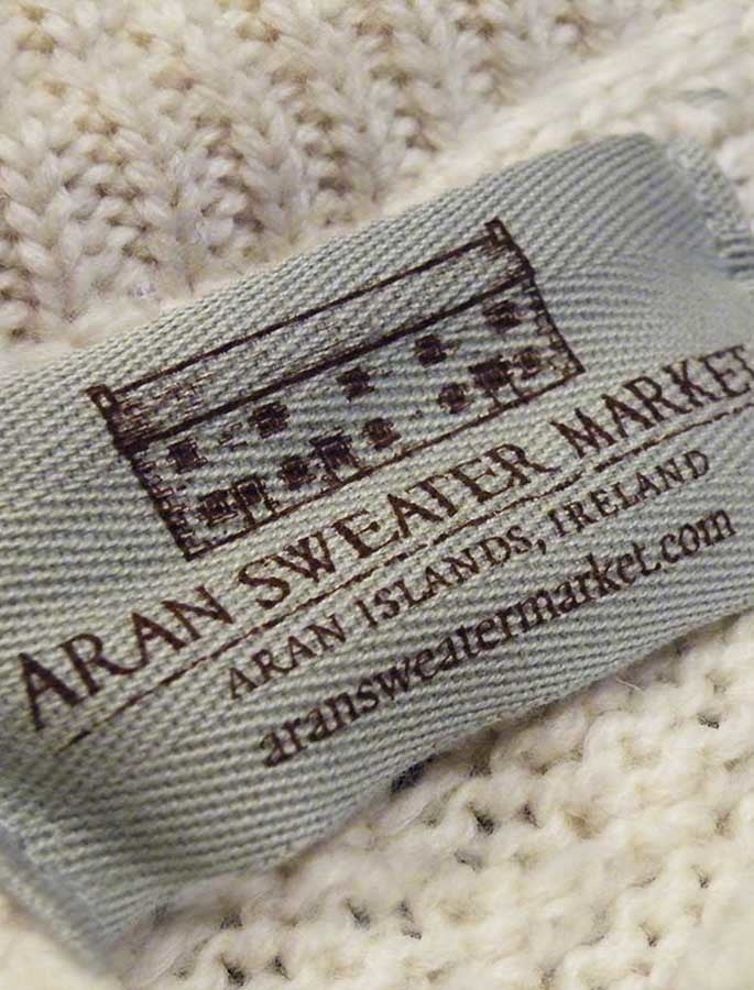 Aran sweater Market Label