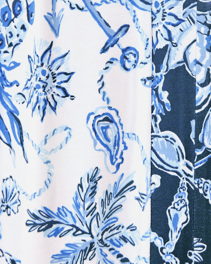 Pattern of the Lilly Pulitzer Carmilla Maxi Dress - Resort White - Barefoot Beachcomber