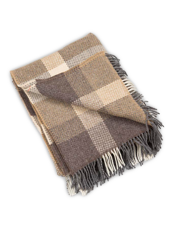 Beige & Cream Check / One Size