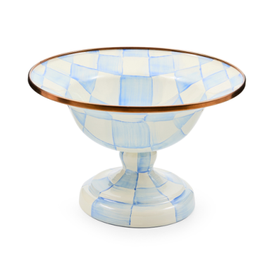 Mackenzie Childs Compote Sky Check Small Bowl