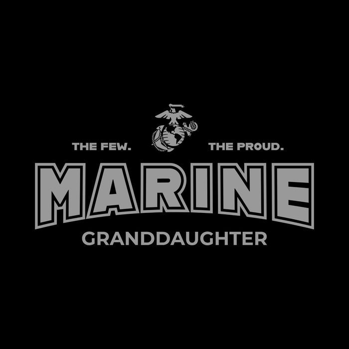 Marines Granddaughter Youth T-Shirt (Black)