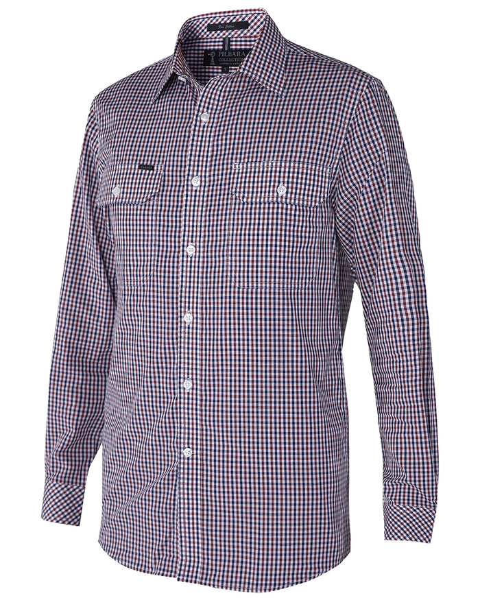 Men's Pilbara Y/D Check Dual Pocket L/S Shirt