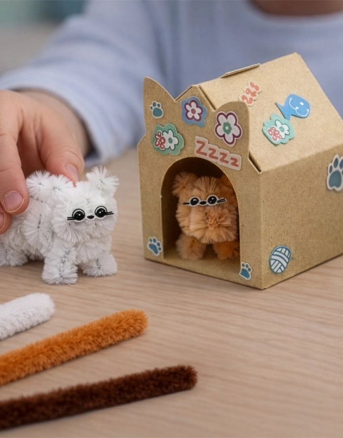 Mini Furry Friends Pipe Cleaner Kit, Pikkii