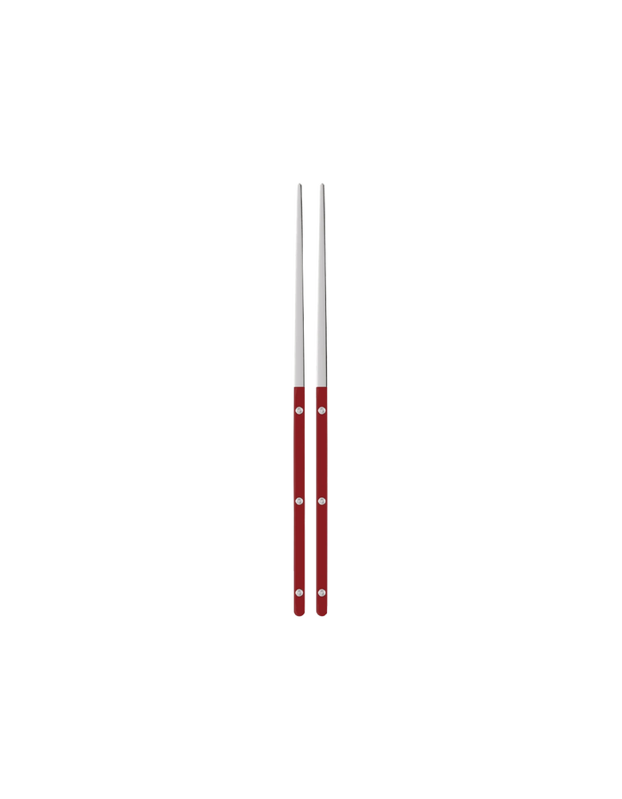 PAIR OF CHOPSTICKS BURGUNDY