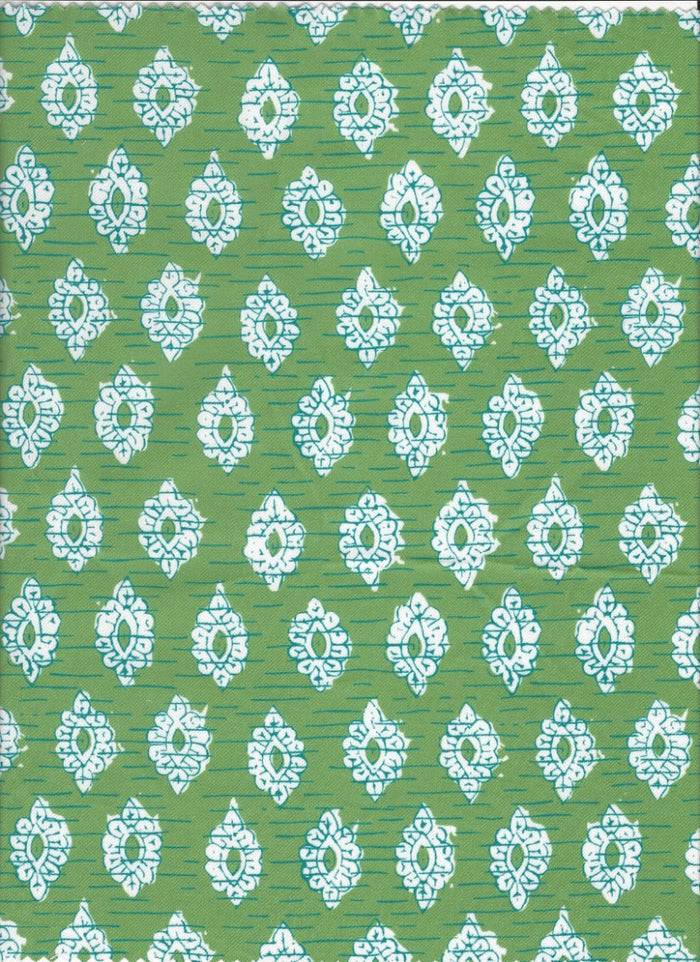 Pattern of the Patty Kim Megan Dress - Green Foulards