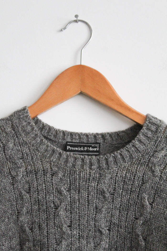 pebble shetland wool sweater