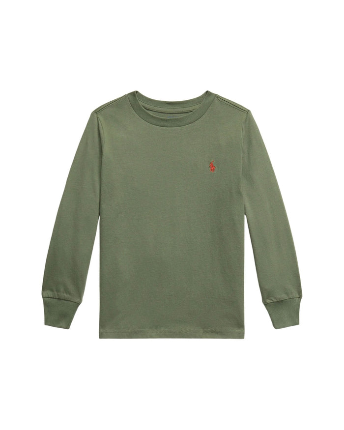 POLO RALPH LAUREN KIDS long-sleeved cotton T-shirt
