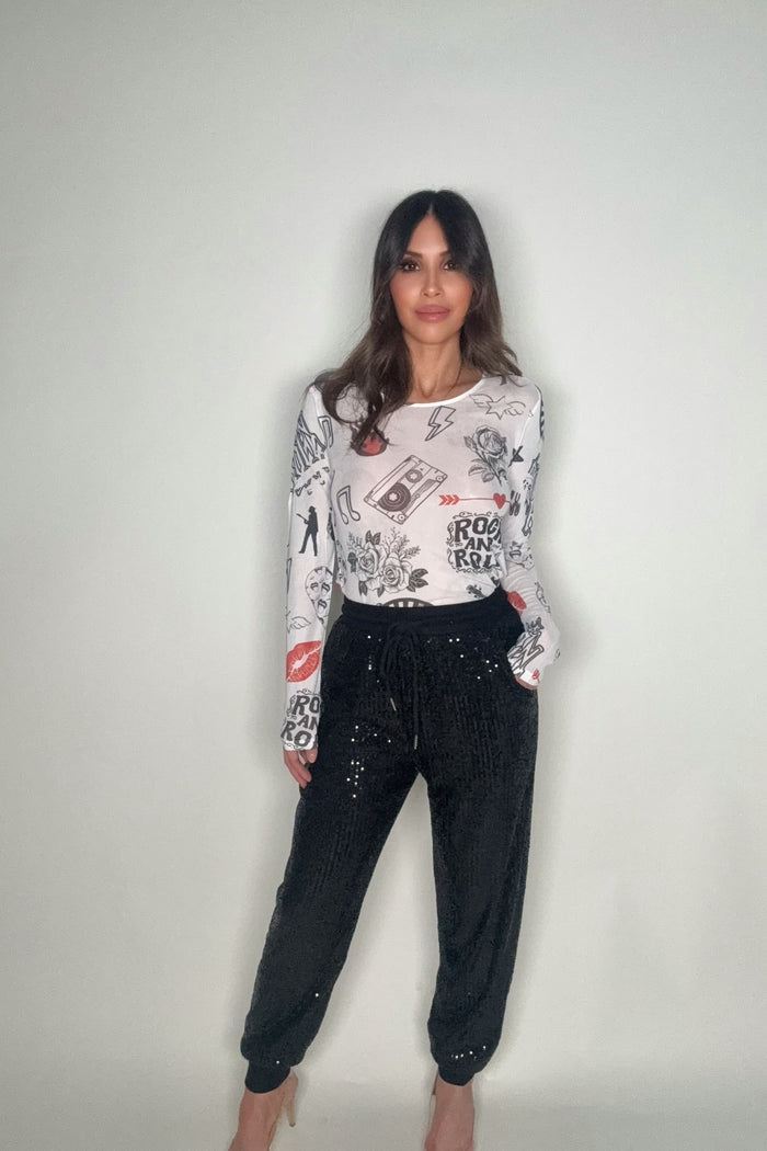 Style the Rock N Roll Mesh Top exclusively at Born To Glam