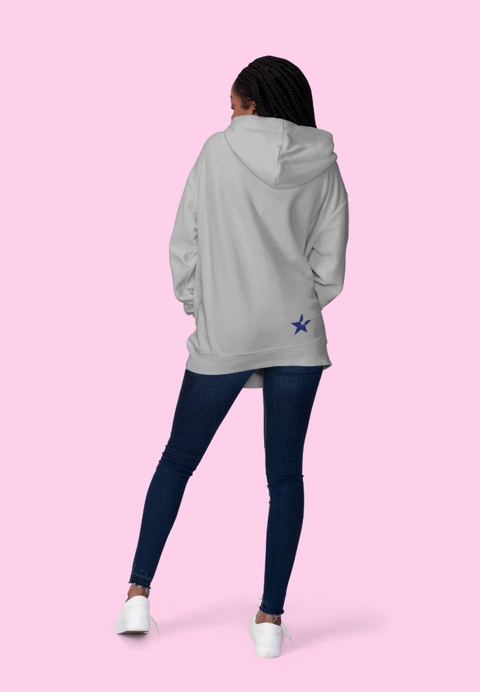 Sale Cross Neck Hoodie | Heather Grey