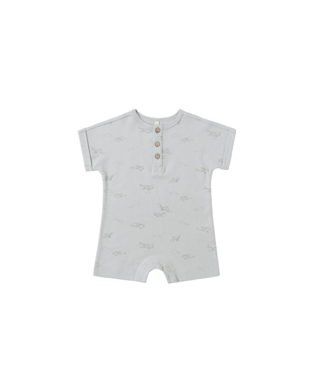 Short Sleeve One-Piece || Airplanes