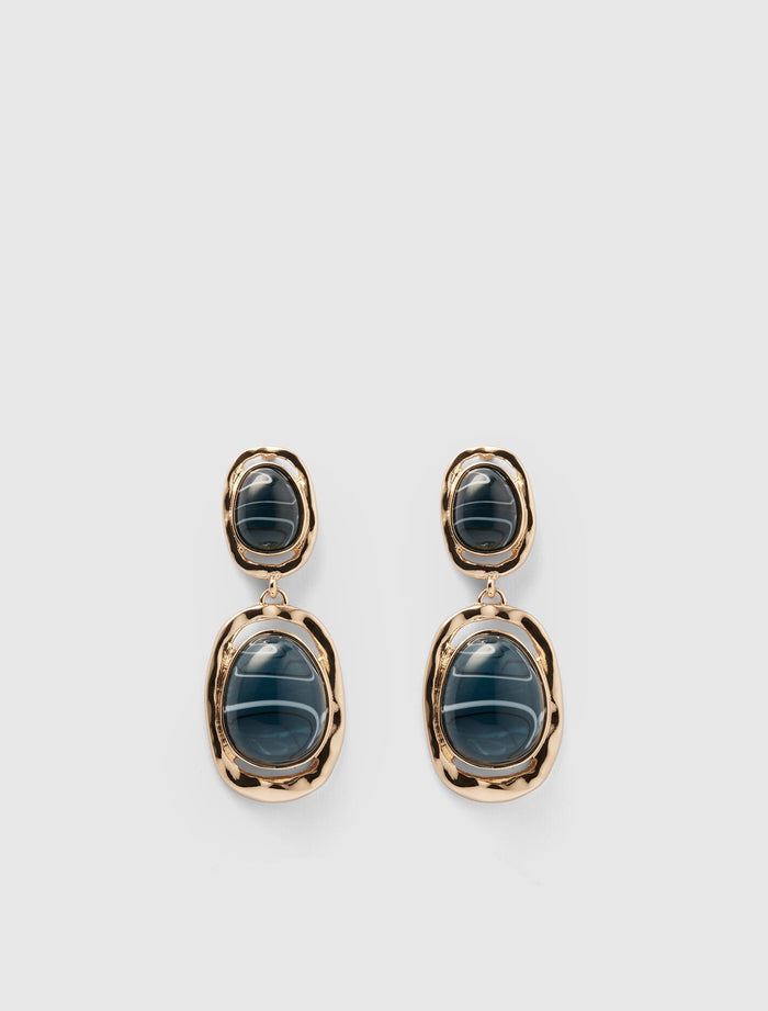 Signature Sonia Stone Drop Earrings 0 Gold Teal Forever New