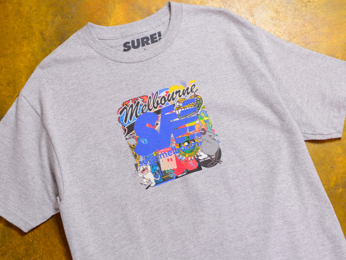 SM Sticker Toss T-Shirt - Athletic Heather
