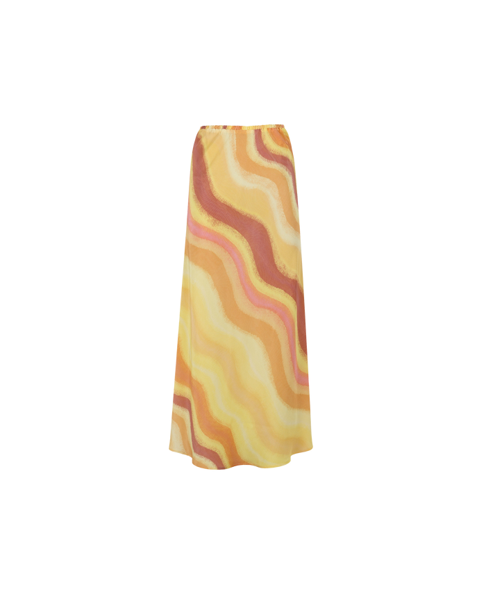 SOLAR SILK SKIRT SOLAR PRINT