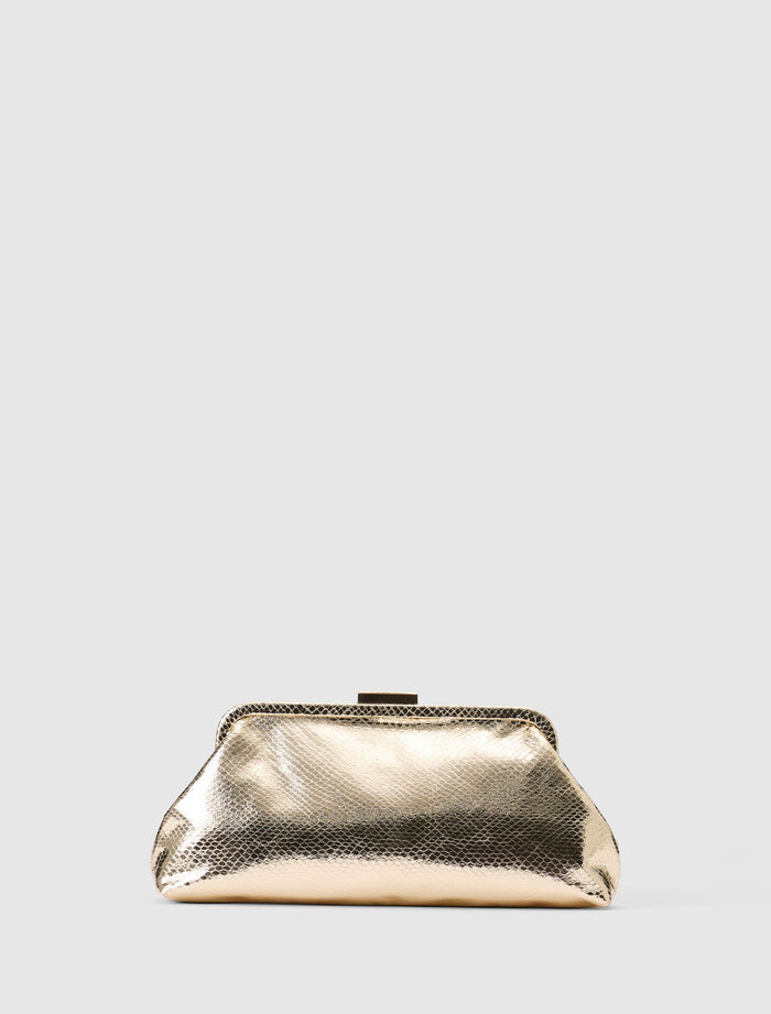Sophie Textured Frame Clutch Forever New