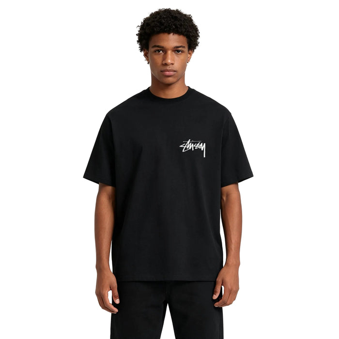 Stussy Diced Out Tee Black - AFewVibe