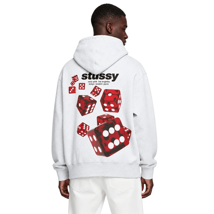 Stussy Rollers Hoodie Ash Heather - AFewVibe