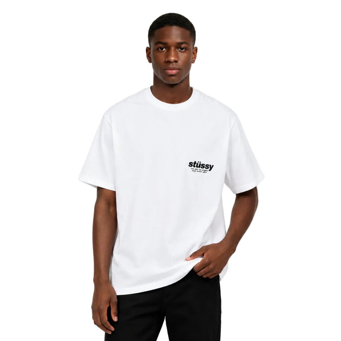 Stussy Rollers Tee White - AFewVibe