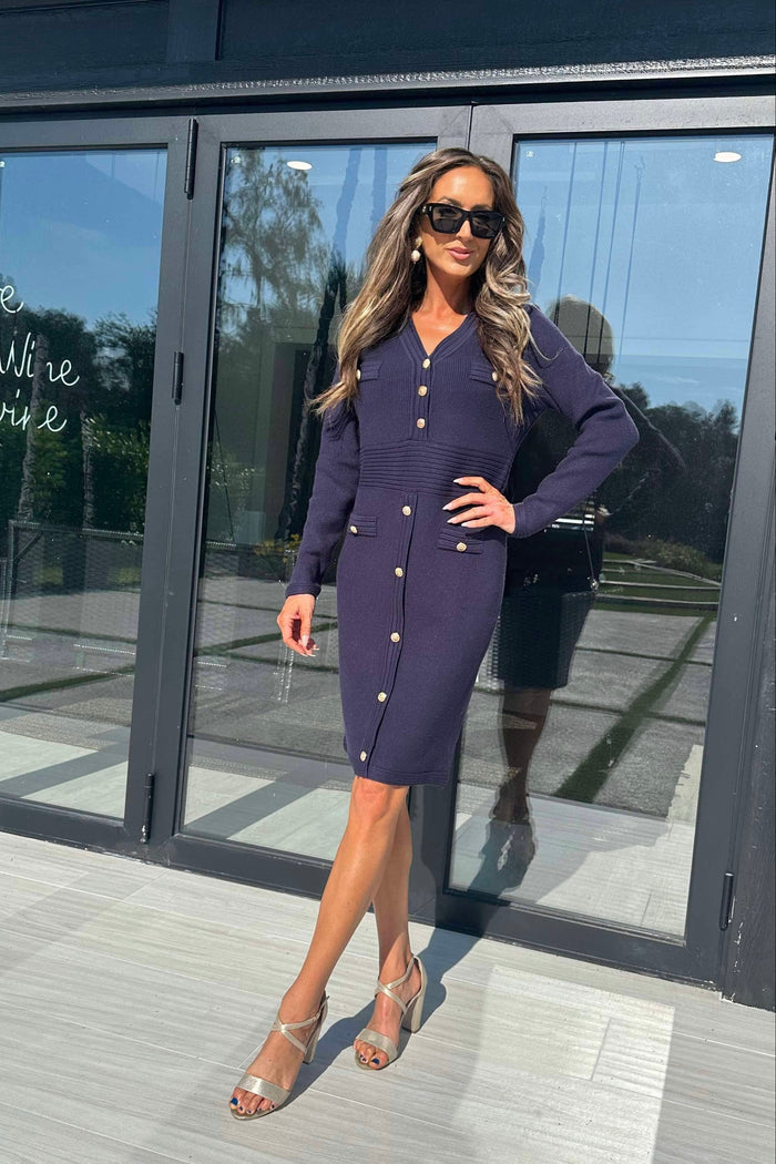 The Jackie Dress - Navy