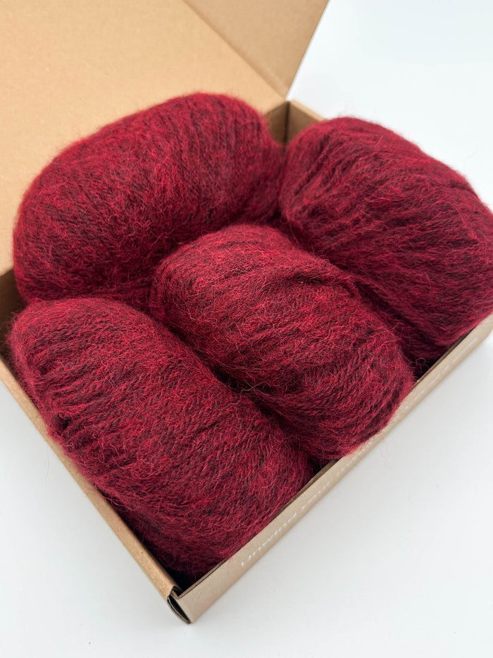 Brushed Red Melange / Without Needles