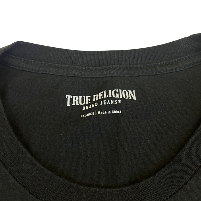 True Religion “TRUE / RLGN” tričko (black)